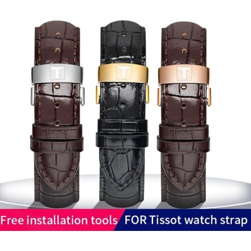 Leather strap FOR Tissot Le Locle T41 T006 PRC200 Watch Strap Wrist Belt Watch Bracelet 1853 Watchband Men 19MM 20MM 21MM 22MM