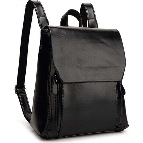 Backpacks For Women 2021 New Trendy Classic Oil Wax Leather Anti-theft Bagpack Large Capacity Travel Back Pack mochila feminina