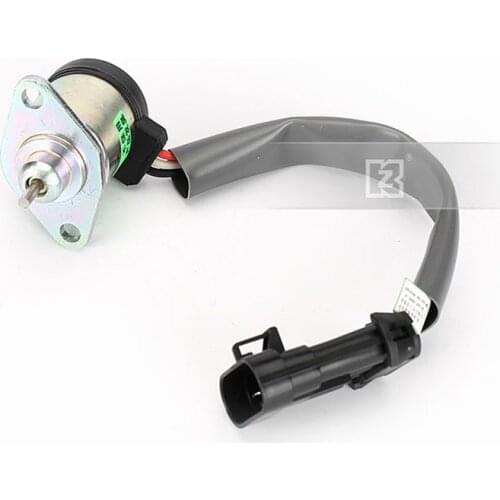 For Kubota excavator flameout switch solenoid valve 12V Bobcat skid steer loader S220 250 300 330 solenoid valve 6689034