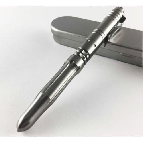 EDC Titanium Alloy Tactical Pen Self-defense Multi-function Signature Pen Self-defense Broken Window Life-saving Hammer Tool