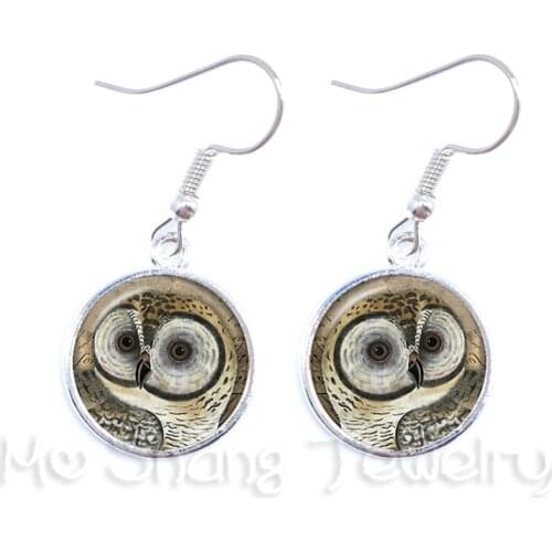 Vintage Animal Earrings Owl Statement Memory Vivid Owl Drop Earrings For Women Best Gift For Her