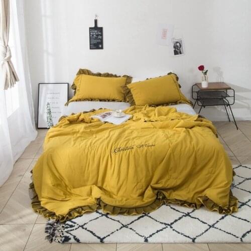 High-end Luxury Embroidery Quilted Quilt Pillowcase Bedding Throws Air Condition Summer Comforter Blankets for Adults Kids #sw