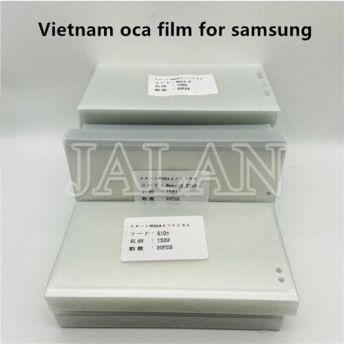 150um Full Cover OCA film Glue for SM Note 10 plus S10 Note 8 9 s8 s9 plus s7 edge glass lcd screen laminating repair no wave