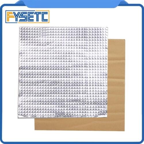 2pcs 3D Printer Heating Bed Heat Insulation Cotton Foil Self-adhesive Insulation Cotton 10mm thickness Sticker 300*300*10mm