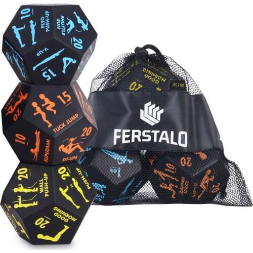 3Pcs Cardio Yoga Exercise Dice Fitness Sports Dice Set Workout Training Equipment Party Family Games Entertainment Toy