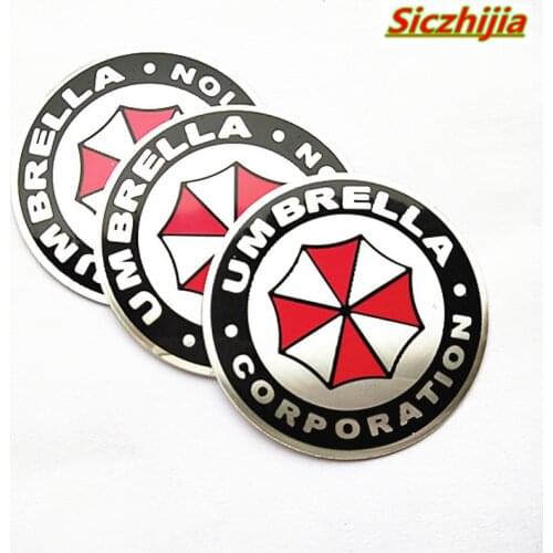 3D aluminum alloy umbrella car sticker for Mini One Cooper R50 R52 R53 R55 R56 R60 R61 PACEMAN COUNTRYMAN CLUBMAN