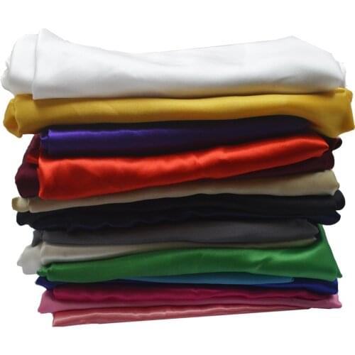 Satin Fabric Wedding Decoration Gift box lining DIY clothing sewing Party Background Home curtain Table clothes Supplies