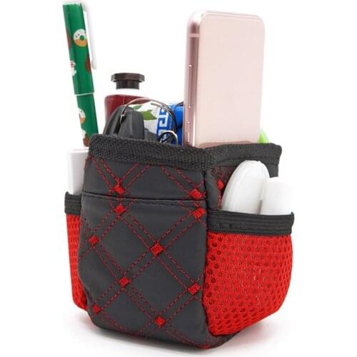 Car Auto Grid Net Air Vent Outlet Sundries Cell Phone Storage Bag Box Case Pouch Pocket Holder Holder For Phone In Car - Random