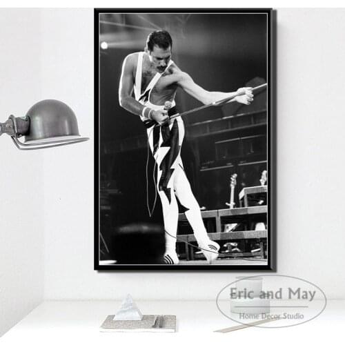 Freddie Mercury Queen Musician Posters And Prints Canvas Painting Pictures On The Wall Abstract Decorative Home Decor Affiche