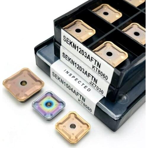 SEKN1203 SEKN1504 SEKR1203 SEKR1504 45 degree indexable face milling cutter carbide inserts for steel or stainless steel