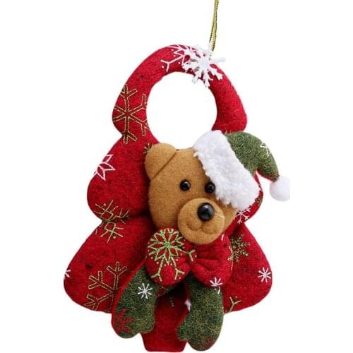 Hot Sell Christmas Tree Decoration Ornaments Hanging Doll Baubles Christmas Pendant Drop Ornaments Door Trim New Year Gift