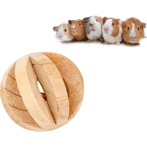 Hamster Cute Natural Wooden Rabbits Toys Pine Roller Chew Toys for Guinea Pigs Rat Small Pet Molars Supplies
