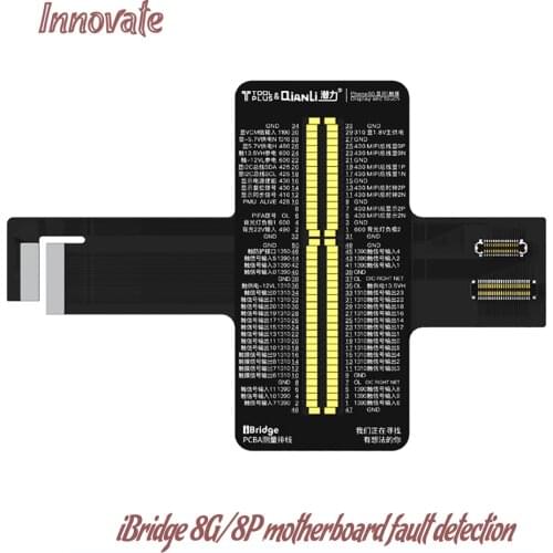 QIANLI iBridge 8G 8P mainboard detection Cable FOR FRONT REAR CAMERA Tail plug display touch Mobile phone service tool