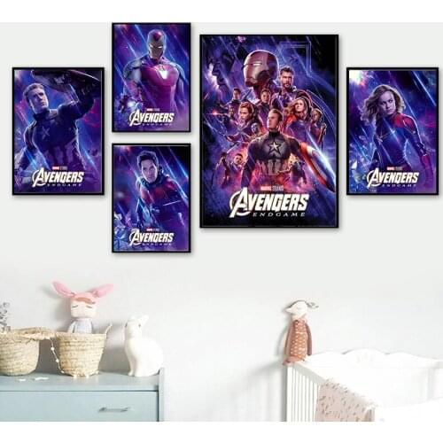 5d DIY Diamond Painting Avengers Movie Poster Marvel Superhero Wall Art Iron Man Captain America Picture Home Decor Gift Present