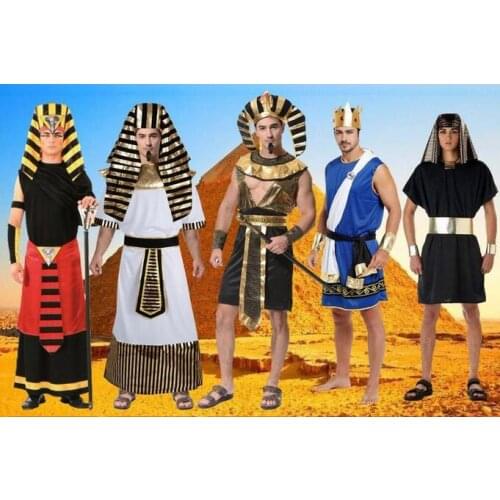 Adult Halloween Egyptian queen costumes Egyptian Pharaoh costume Lovers dress Arabia clothing Rome warrior Clothes Greek dress