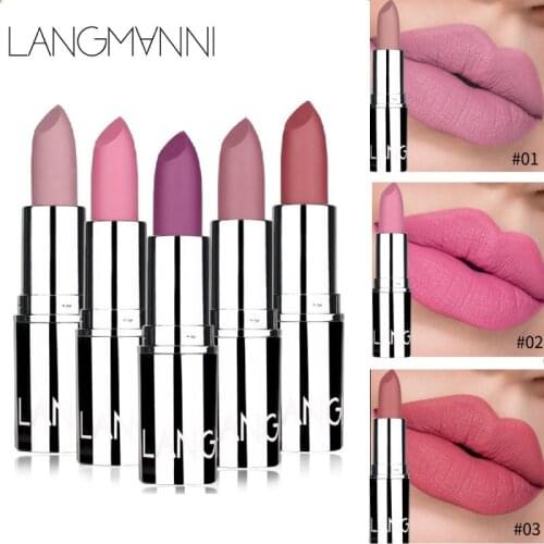 1 PC Matte Lipstick eye Makeup Tools Not Pick The Skin Color Waterproof Fixed Makeup Sexy Lip Makeup Nonstick Cup HOT TSLM2