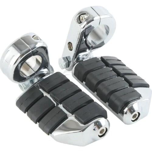 Motorcycle 1.25" 32mm Highway Bar Foot Pegs Footrest With Mount For Harley