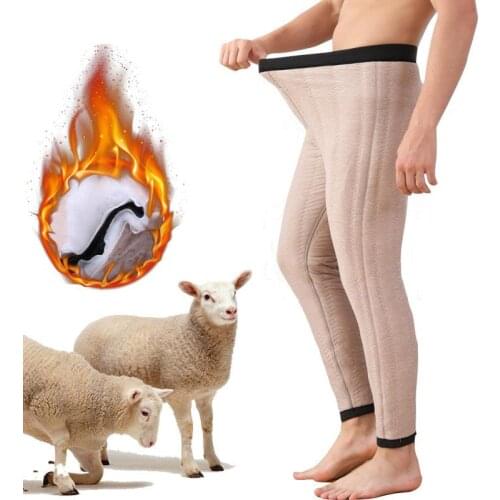 2020 Vintage Warm Thick Men Long Johns High Quality Soft Cotton Fabric long underwear Winter Autumn Man Bottom wear Sleepewear