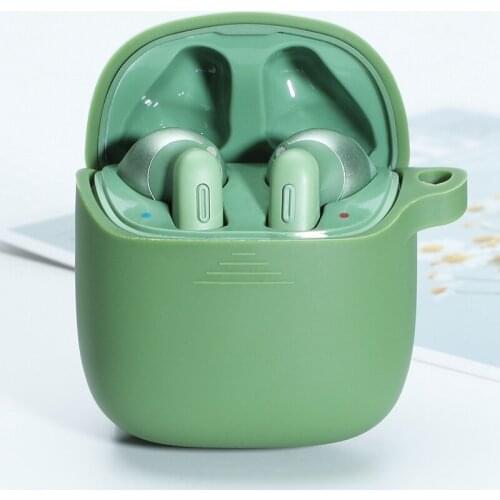 Soft Silicone Case Protective Cover for JBL Jbl Tune 220TWS Wireless Bluetooth Headset Case Charging Box Bags Black