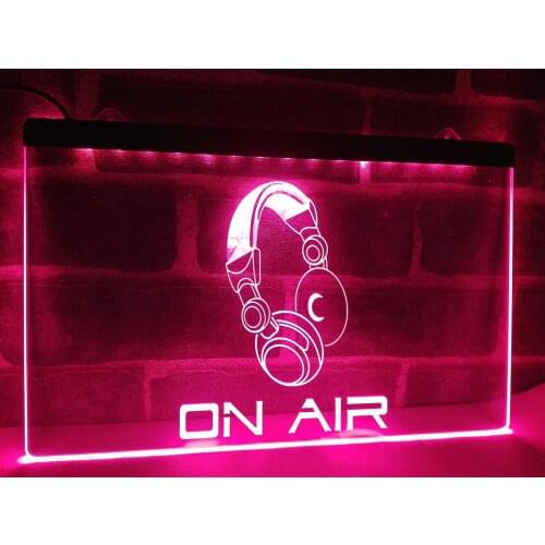 LM013- On Air Headphone Headset Studio LED Neon Light Sign