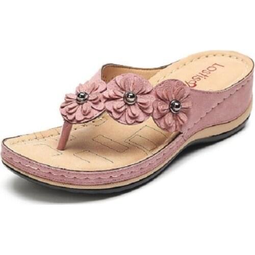 2021 New fashion flip flops womens shoes casual large size sandals casual slippers