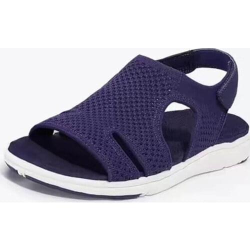 New Summer Womens Outdoor Sandals Mesh Fretwork Super Light Female Shoe Plus Size Comfortable Solid Women Leisure Sandals 2021