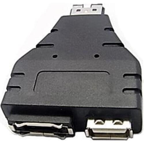 ESATAp (Power over eSATA) Male Combo to USB 2.0 A Female + eSATA Female Adapter