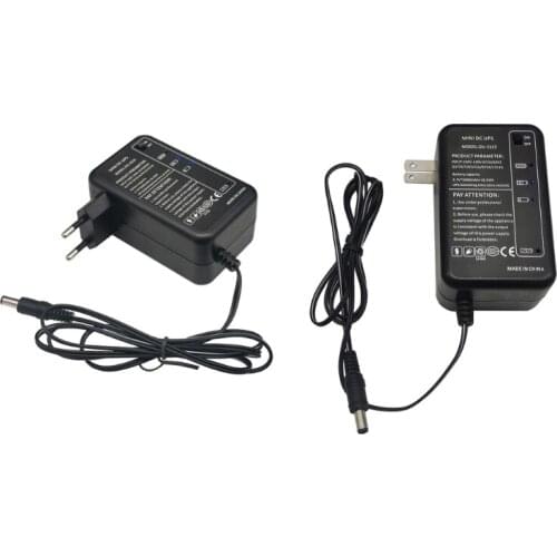 Rechargeable 5000mAh 5V 9V 12V UPS Uninterrupted Backup Power Supply 5.5x5.1mm Output for WiFi Router LED CCTV Camera