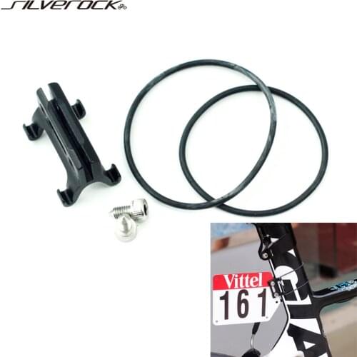 Aluminum Racing Number Plate Mount Road Bike Triathlon DIY Custom Plate Holder Card Bracket fit Flat Aero Seatpost Vittel Decals