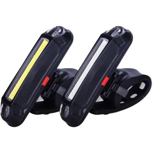 LED Bike Tail Lamp Multi Mode Bicycle Cycling Warning Light Waterproof USB Rechargeable Automatic Shut-Down Front Rear Light