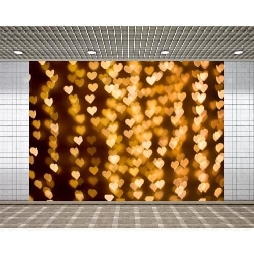 Lyavshi photo background golden hearts love ValentineS Day for newborn backdrop for wedding photography photocall vinyl