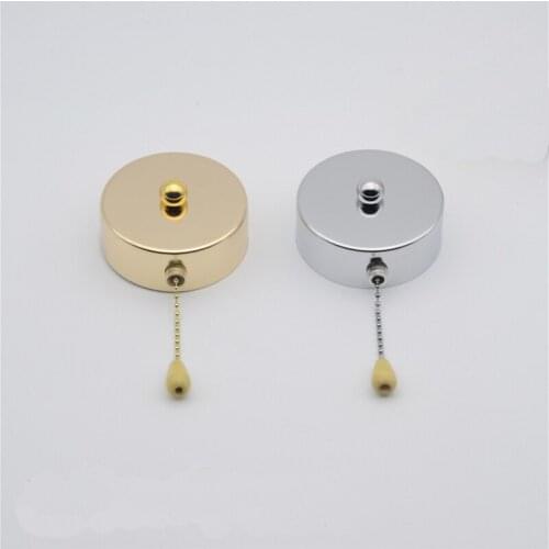 Beads zipper pull rope wall switch with 5cm beaded rope switch&wooden handle for ceiling light wall light beside lamp