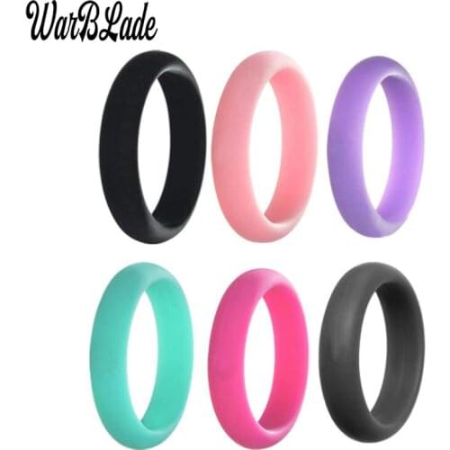 WBL New 5mm Food Grade FDA Silicone Finger Rings For Women Wedding Rubber Bands Hypoallergenic Flexible Sports Silicone Ring