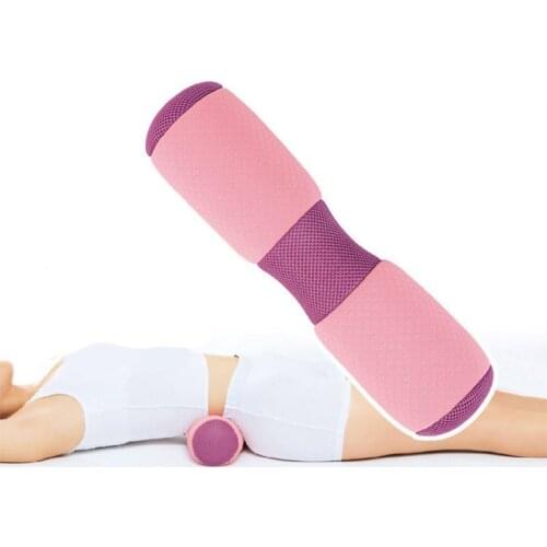 Yoga Block Roller Massage Waist Neck Back Pillow Rebound Breathable Memory Foam Pillow Cervical Fitness Pilates Accessories