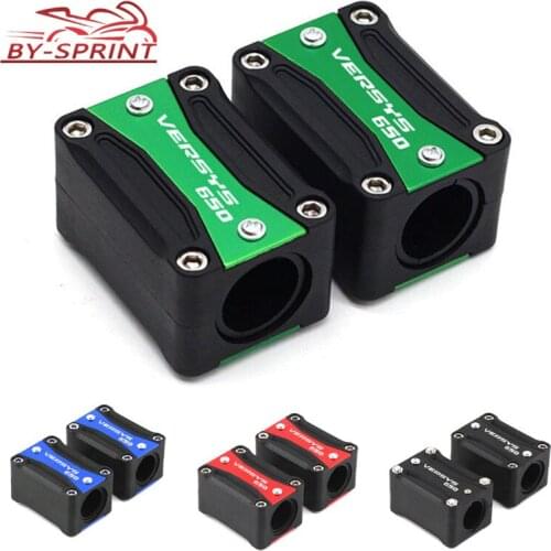 Motorcycle CNC Engine Protection Guard Bumper Decorative Bar Block Cover For Kawasaki Versys 650 VERSYS 650 LOGO High Quality