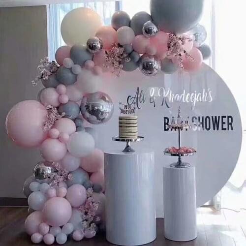 Mirror Cake Stand Cupcake Dessert macaraon Display Plates Wedding backdrops Cylinder Pedestal Display Art Decor Plinths Pillar