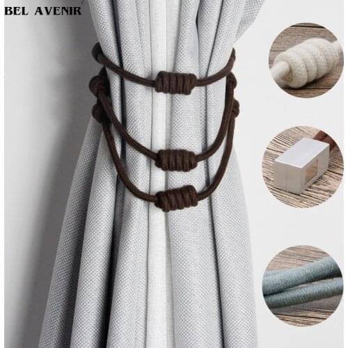 1Piece Magnet Curtain Tieback 3 Ropes With Balls Curtain Accessory