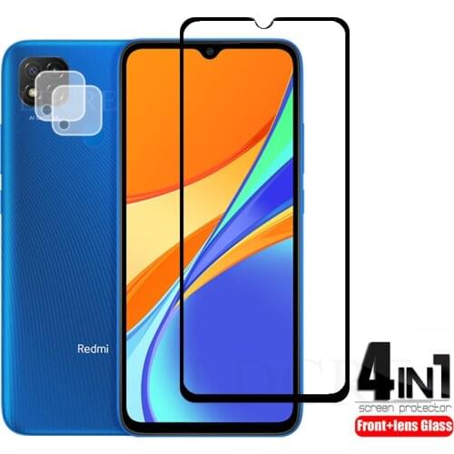 2Pcs For Xiaomi Redmi 9C Glass Tempered Glass for Xiaomi Mi 10T Pro Xiaomi Mi 10T Lite Glass Screen Protector Camera Lens Film