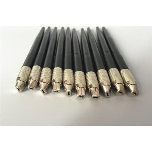2PCS Eyebrow Microblading Manual Pen Permanent Makeup Microblading Machine Tattoo Supply Black Colors