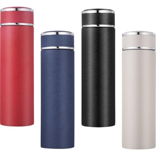 2018 New 480ml 304 Stainless steel double layer Insulated bottle family office Vacuum Flask Portable tea infuser thermos cup