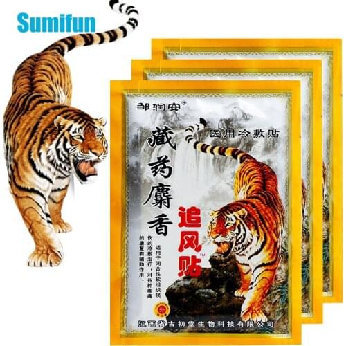 24pcs Tiger Balm Plasters Pain Relief Patches For Back Arthritis Joint Aches Chinese Medical Herbal Stickers Health Care C1937