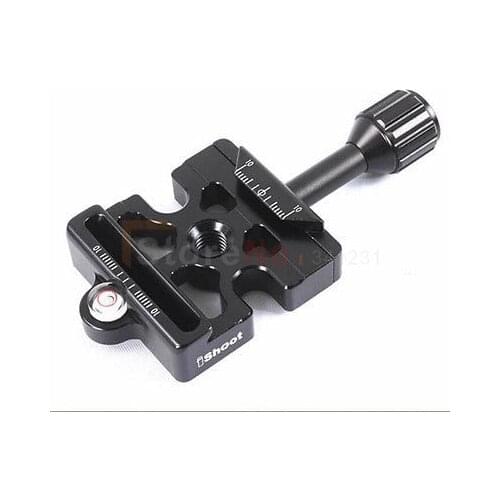 3-in-1 Metal Clamp for Manfrotto 200PL 410PL KIRK Ball Head Quick Release Plate
