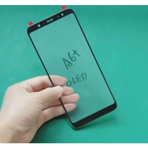5pcs Outer Glasswith oca film for Smasung A6 A7 2018 Plus A600 A605 A750 A8S A9S LCD touchscreen repair