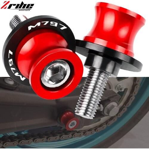 Motorcycle Accessories 6MM CNC Aluminum Swingarm Spools Slider Stand Screws For DUCATI M797 M 797 2016 2017 2018 2019 2020 2021