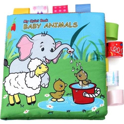 JOCESTYLE Cartoon Baby Cloth Book Colorful Early Learning Montessori Quiet Books Dropshipping