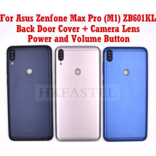 For Asus Zenfone Max Pro (M1) ZB601KL ZB602KL New Original Back Housing Back Cover Battery Door power volume Button Camera Lens