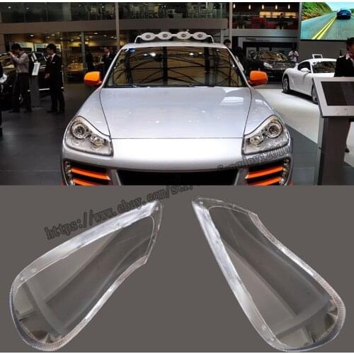 For Porsche cayenne 2008-2010 Headlight Headlamp Lens Cover Right&Left 2pcs Car modification accessories