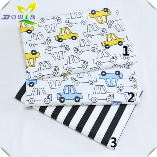 Cartoon car stamp denim cotton quilt children bedding fabrics of cotton quilt handmade cloth