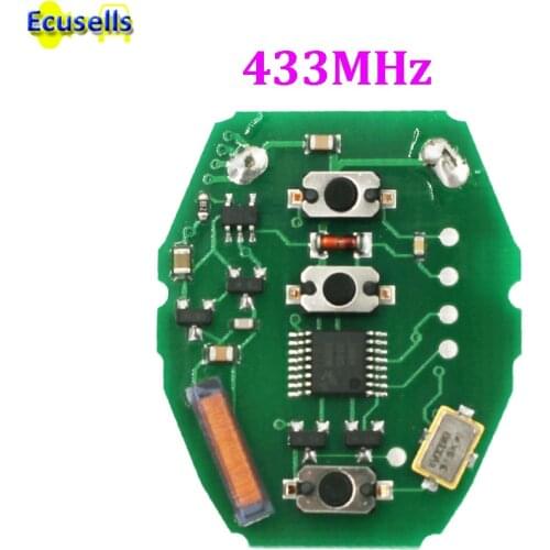 EWS Remote 3 Button PCB Board 433MHZ for BMW E46 KEYLESS KEY REMOTE CIRCUIT BOARD