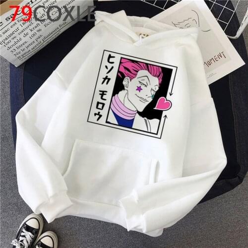 Hot Japanese Anime Hunter X Hunter Hoodies Men Kawaii Cartoon Hisoka Graphic Streetwear Tops Killua Unisex Sweatshirts Male